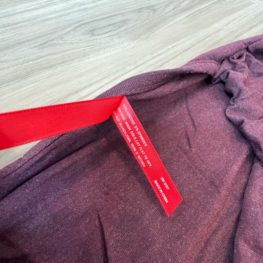 Ruby Ribbon Manhattan Tunic Wine Heather - Picture 3 of 4